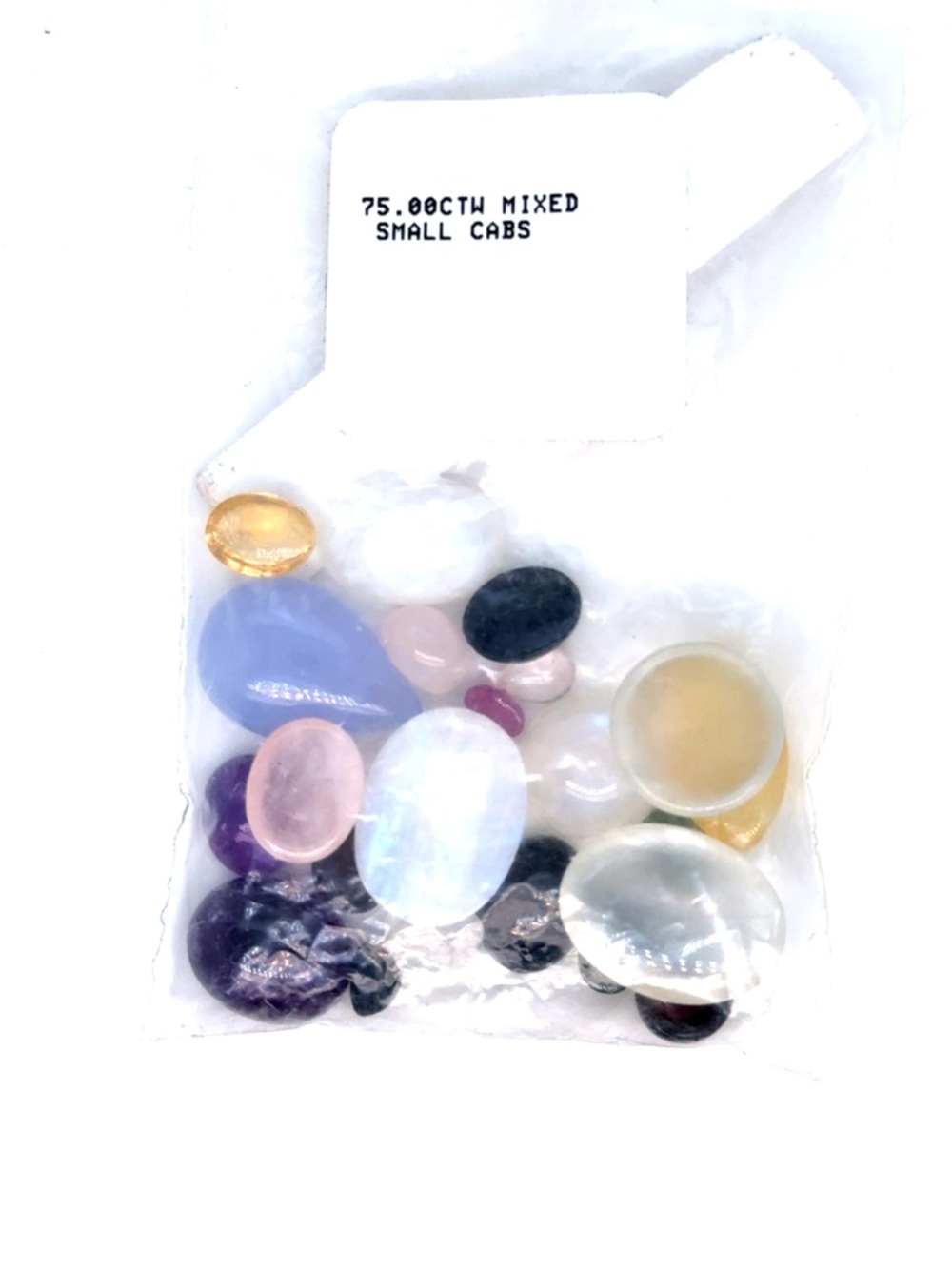Mixed Cabochon Gemstone Assortment - Pastel & Neutral Tones